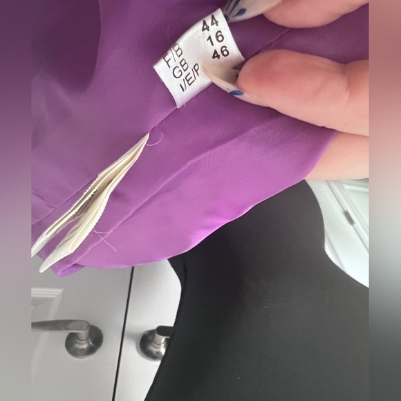Women's Purple Double-Breasted Jacket - Picture 13 of 16